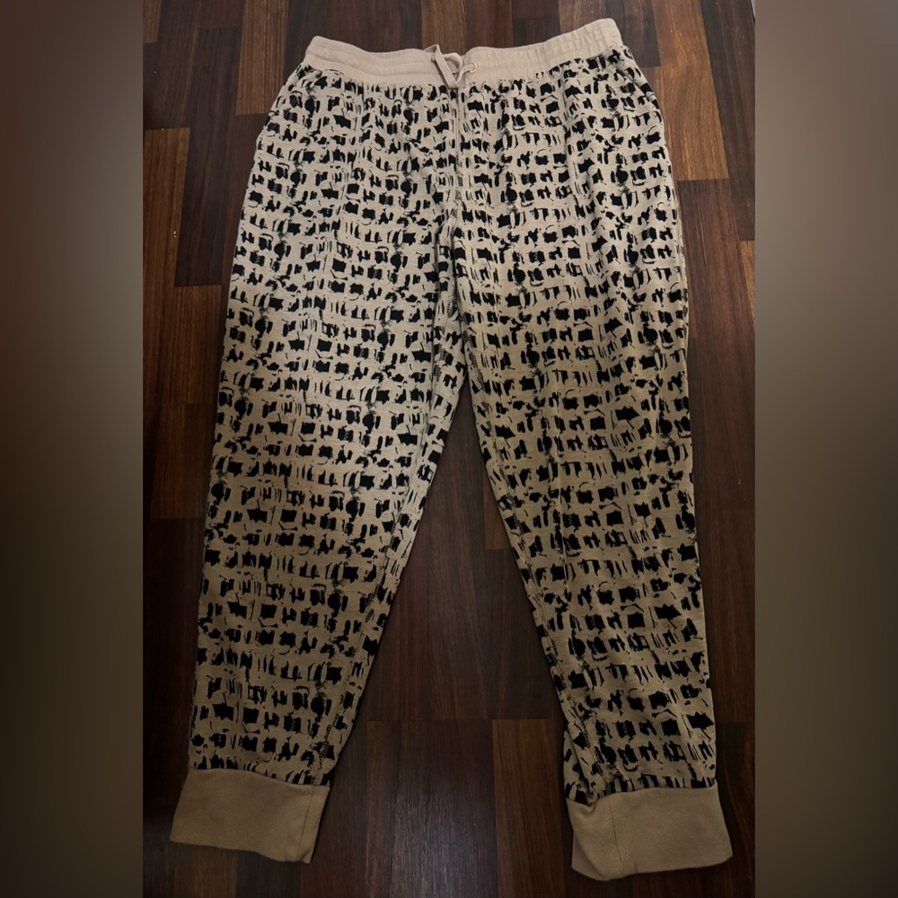 Women’s Lisa Rinna Collection Animal Print Sweatpants Size L